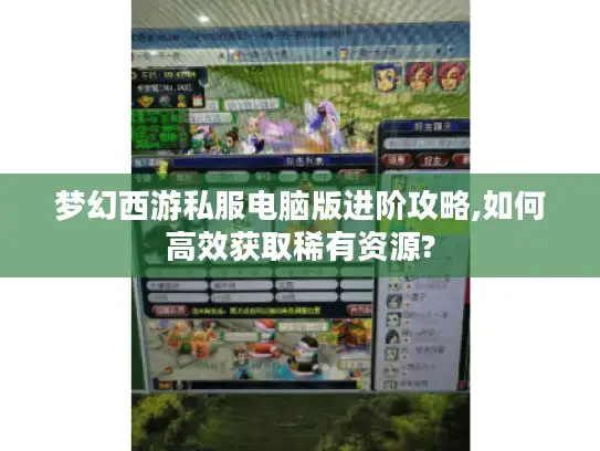 梦幻西游私服电脑版进阶攻略,如何高效获取稀有资源?