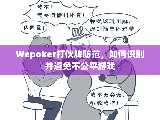 Wepoker打伙牌防范，如何识别并避免不公平游戏