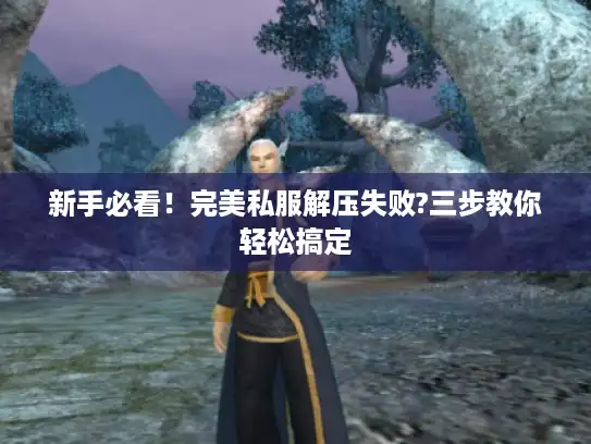 新手必看!完美私服解压失败?三步教你轻松搞定 新手必看!完美私服解压失败?三步教你轻松搞定