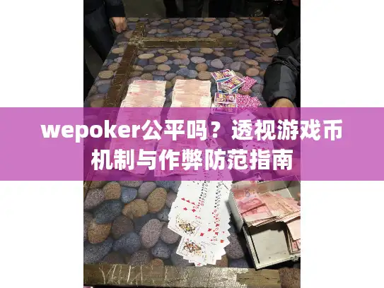 wepoker公平吗？透视游戏币机制与作弊防范指南