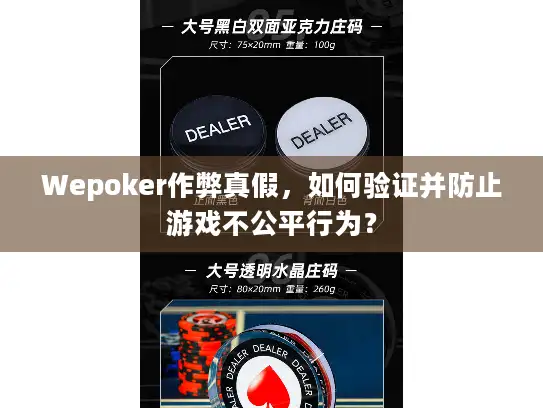 Wepoker作弊真假，如何验证并防止游戏不公平行为？