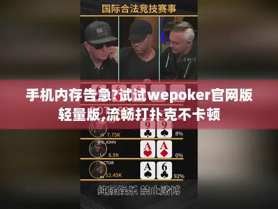 手机内存告急?试试wepoker官网版轻量版,流畅打扑克不卡顿