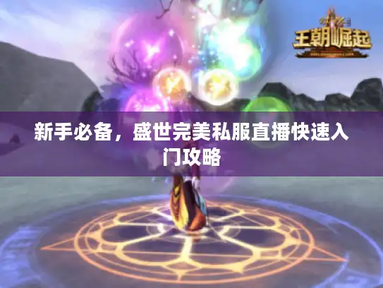 新手必备,盛世完美私服直播快速入门攻略 新手必备,盛世完美私服直播快速入门攻略