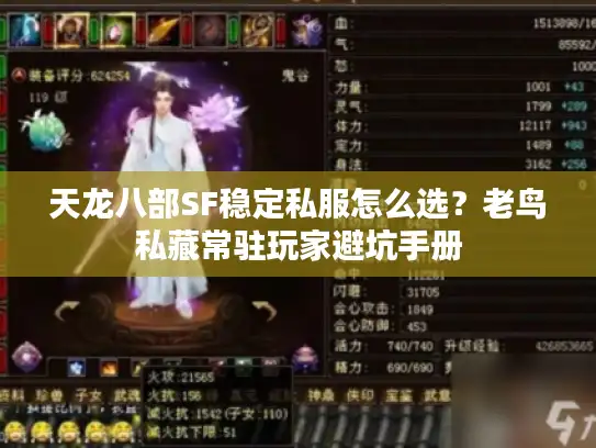 天龙八部SF稳定私服怎么选？老鸟私藏常驻玩家避坑手册