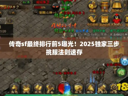 传奇sf最终排行前5曝光！2025独家三步挑服法则速存