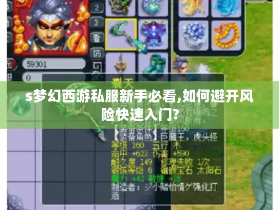 s梦幻西游私服新手必看,如何避开风险快速入门?
