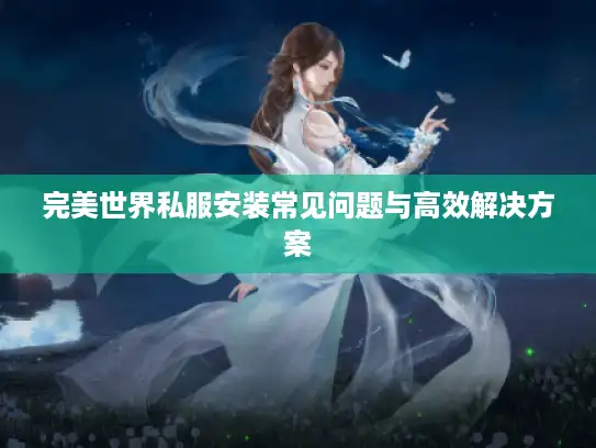 完美世界私服安装常见问题与高效解决方案