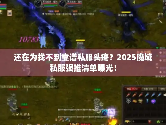 还在为找不到靠谱私服头疼？2025魔域私服强推清单曝光！