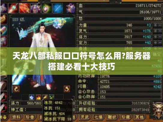 天龙八部私服口口符号怎么用?服务器搭建必看十大技巧