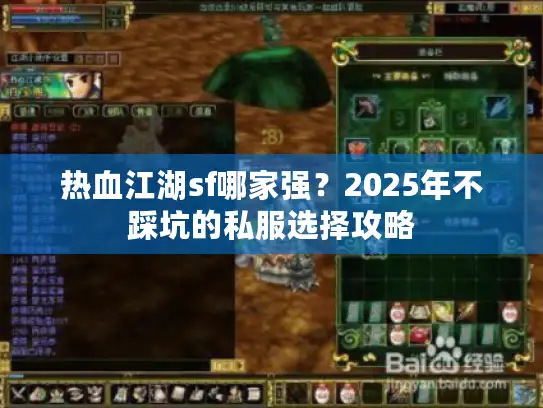 热血江湖sf哪家强？2025年不踩坑的私服选择攻略