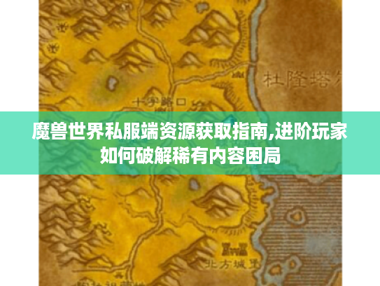 魔兽世界私服端资源获取指南,进阶玩家如何破解稀有内容困局