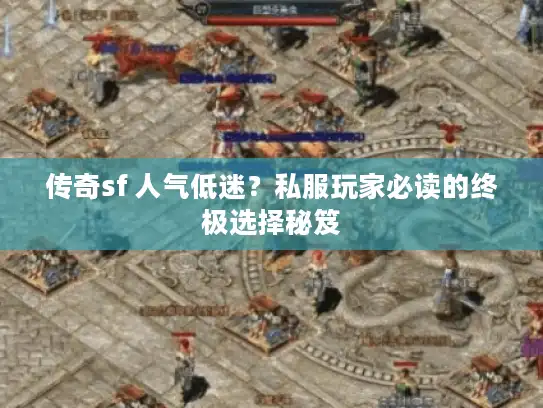 传奇sf 人气低迷？私服玩家必读的终极选择秘笈