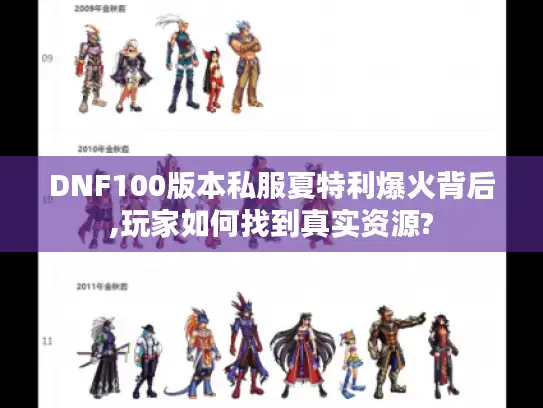 DNF100版本私服夏特利爆火背后,玩家如何找到真实资源?