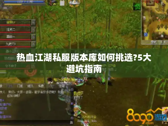 热血江湖私服版本库如何挑选?5大避坑指南 热血江湖私服版本库如何挑选?5大避坑指南