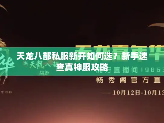 天龙八部私服新开如何选？新手速查真神服攻略