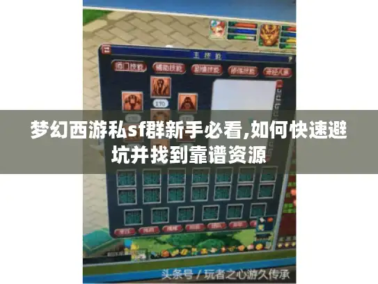 梦幻西游私sf群新手必看,如何快速避坑并找到靠谱资源
