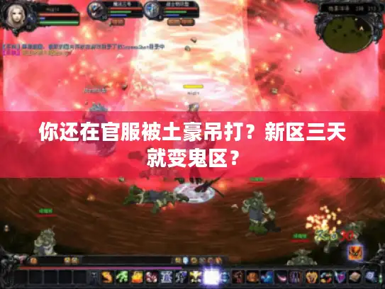 你还在官服被土豪吊打？新区三天就变鬼区？