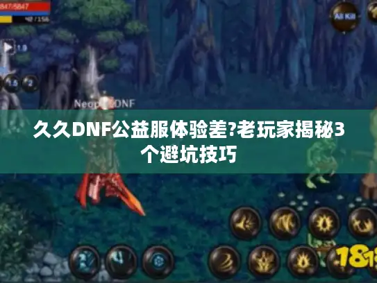 久久DNF公益服体验差?老玩家揭秘3个避坑技巧