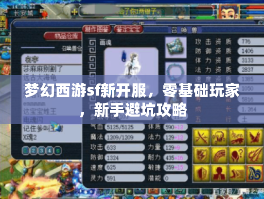 梦幻西游sf新开服，零基础玩家，新手避坑攻略