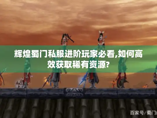 辉煌蜀门私服进阶玩家必看,如何高效获取稀有资源?