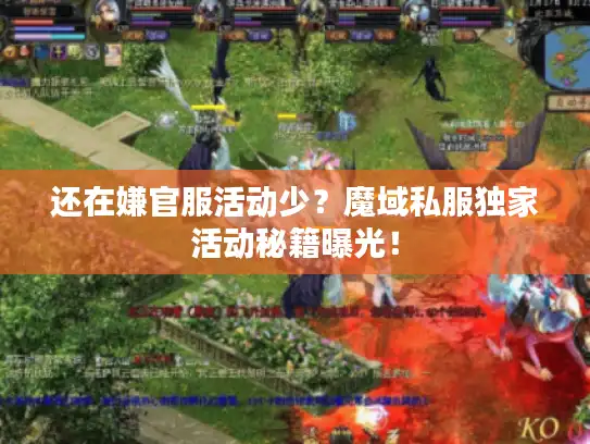 还在嫌官服活动少？魔域私服独家活动秘籍曝光！